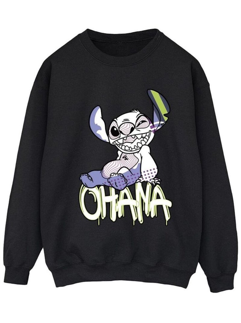 Disney - Sweat OHANA Noir - Kiabi