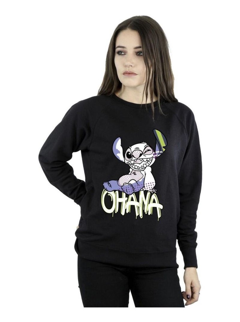 Disney - Sweat OHANA Noir - Kiabi