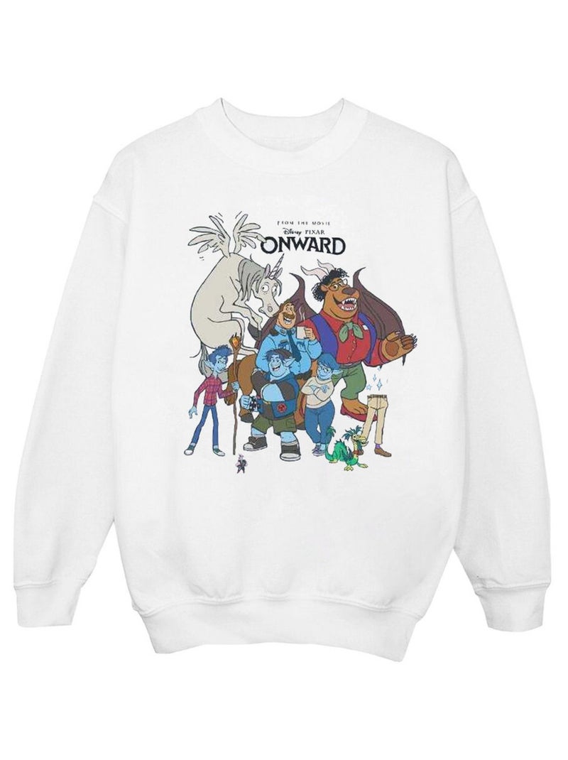 Disney - Sweat ONWARD Blanc - Kiabi
