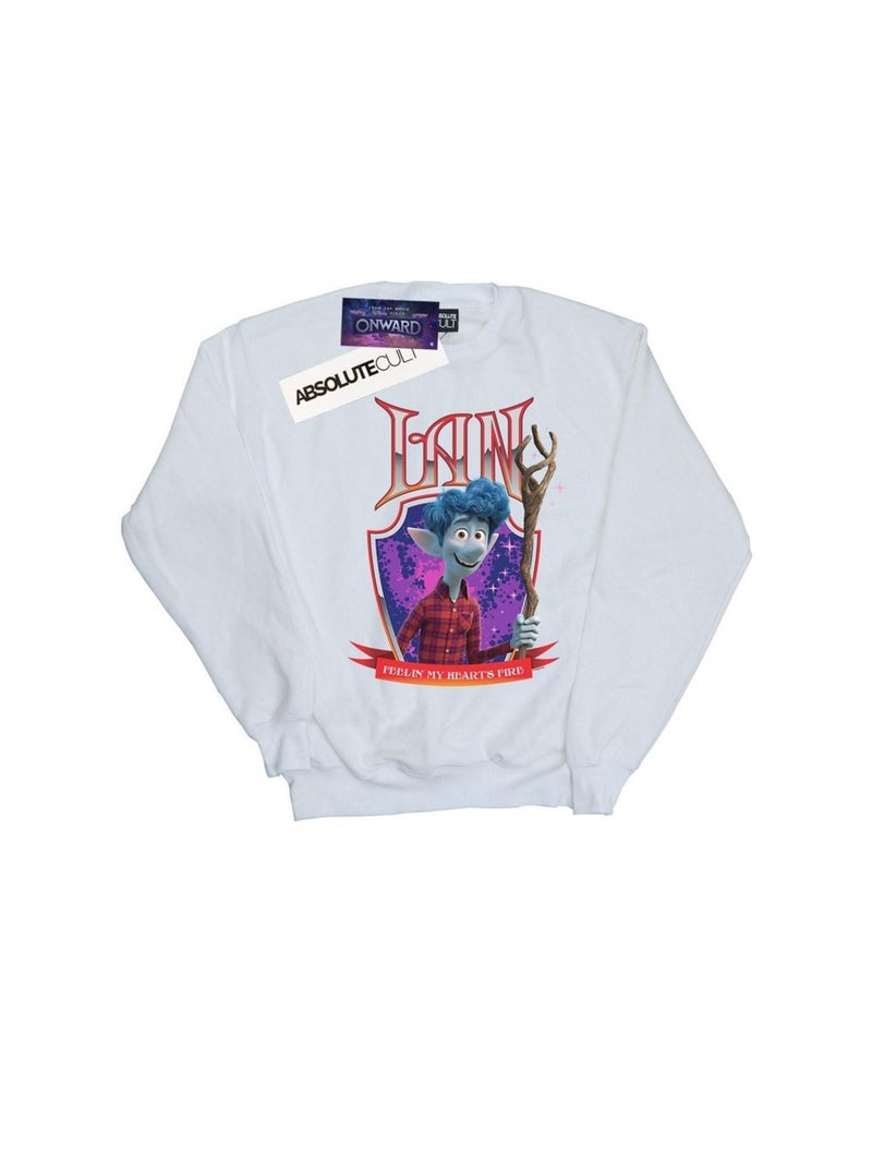 Disney - Sweat ONWARD IAN'S FIRE Blanc - Kiabi