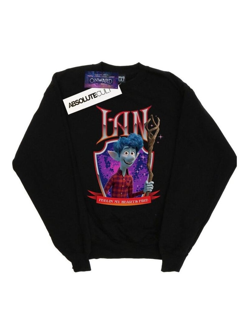 Disney - Sweat ONWARD IAN'S FIRE Noir - Kiabi