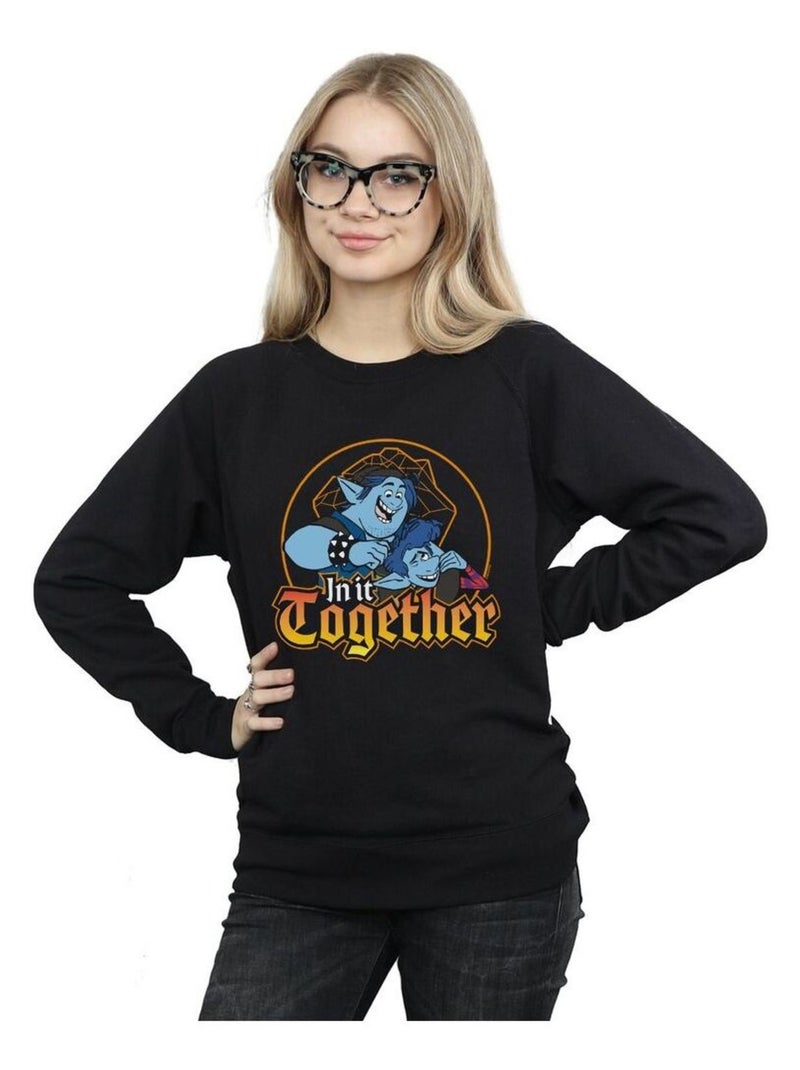 Disney - Sweat ONWARD IN IT TOGETHER Noir - Kiabi