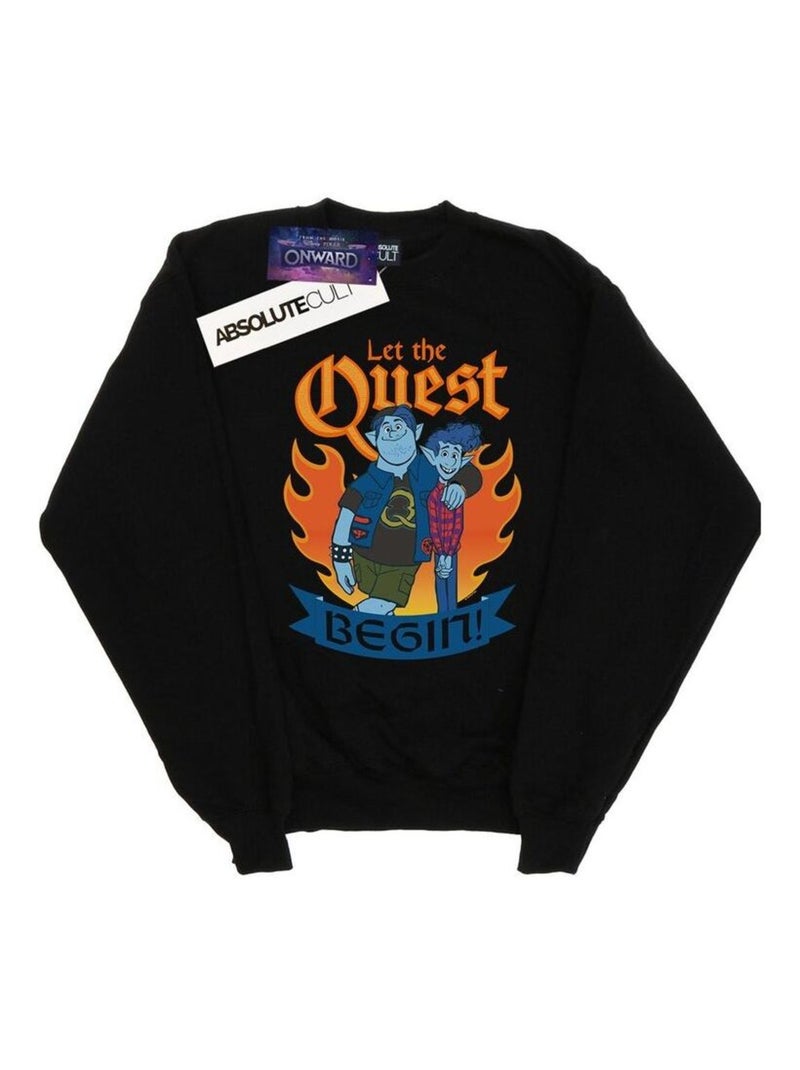 Disney - Sweat ONWARD LET THE QUEST BEGIN Noir - Kiabi
