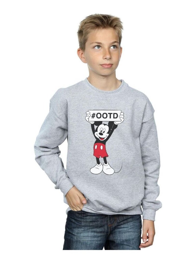 Disney - Sweat OUTFIT OF THE DAY Gris chiné - Kiabi
