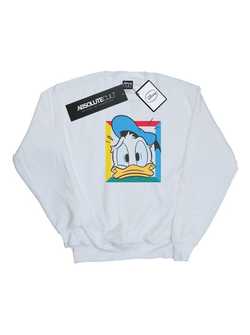 Disney - Sweat PANICKED Blanc - Kiabi