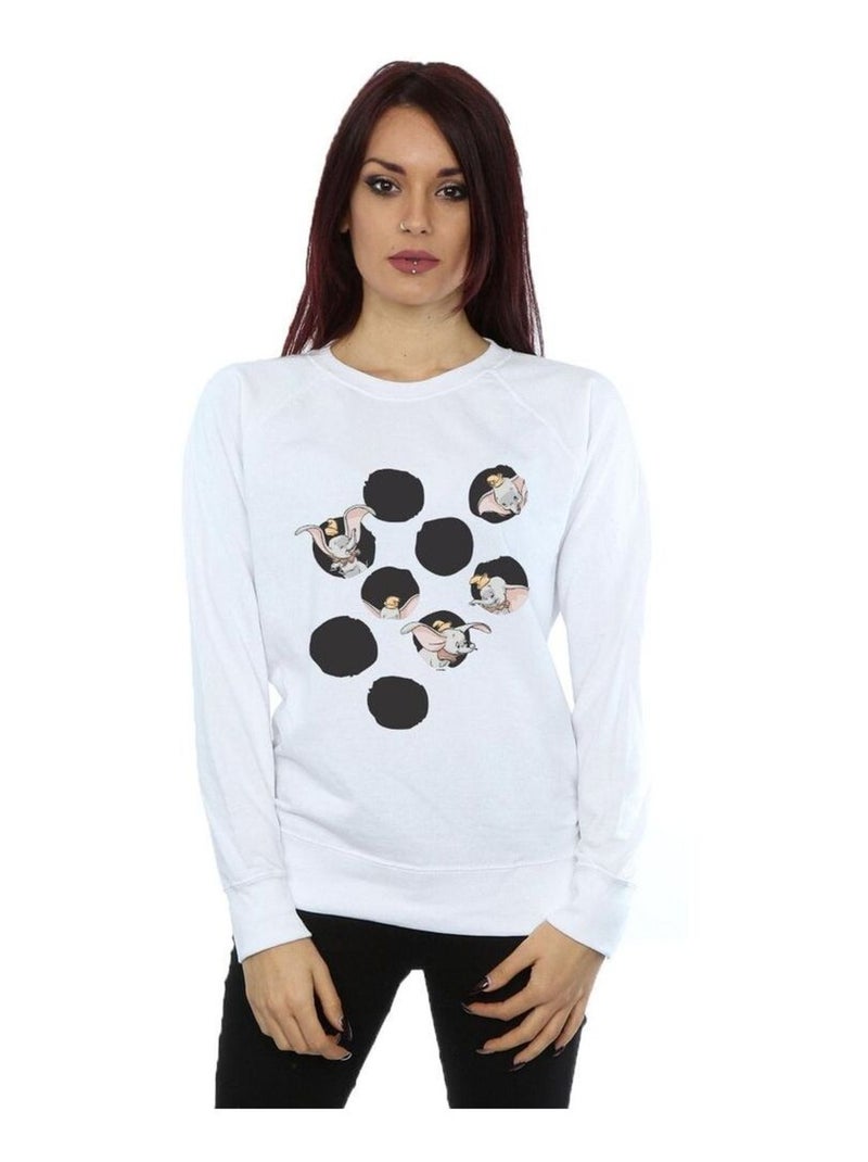 Disney - Sweat PEEKABOO Blanc - Kiabi