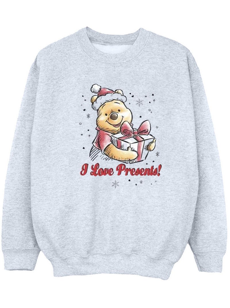 Disney - Sweat PRESENTS Gris chiné - Kiabi