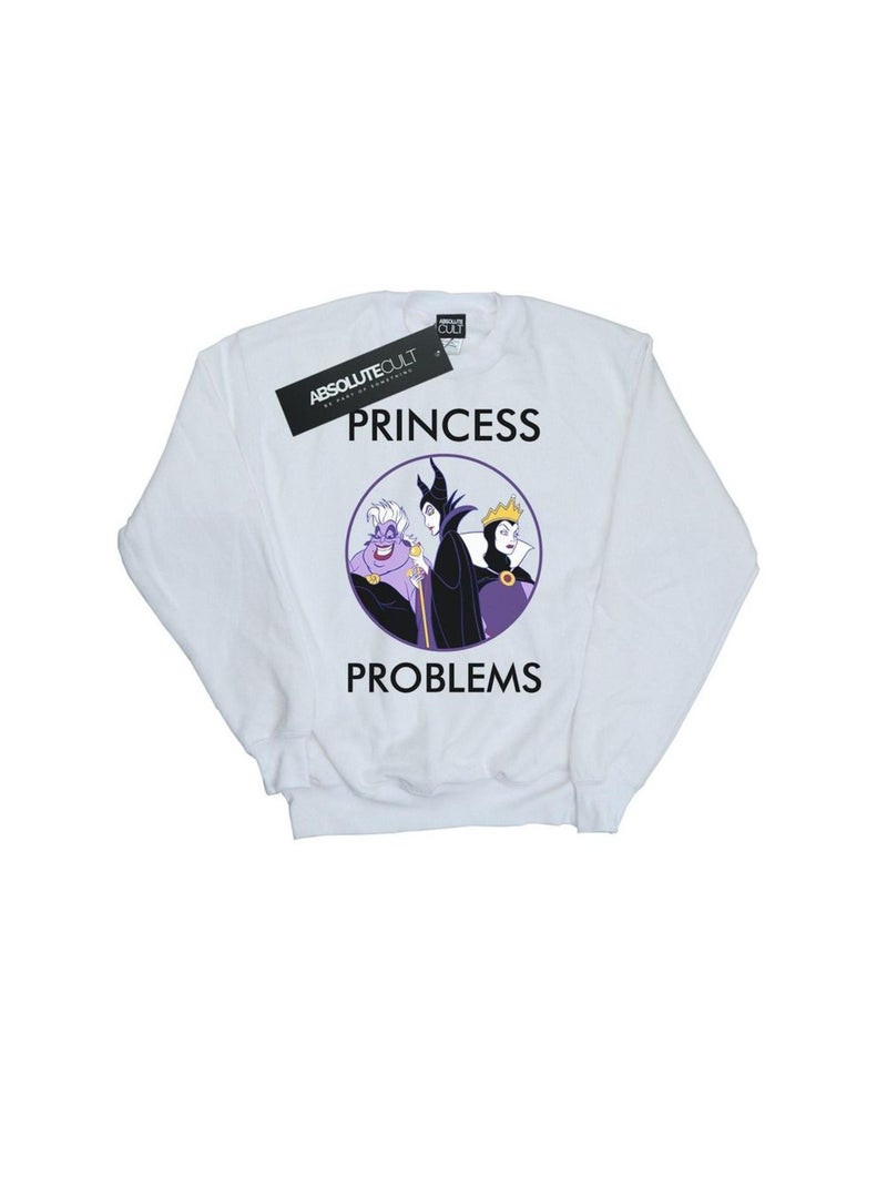 Disney - Sweat PRINCESS HEADACHES Blanc - Kiabi