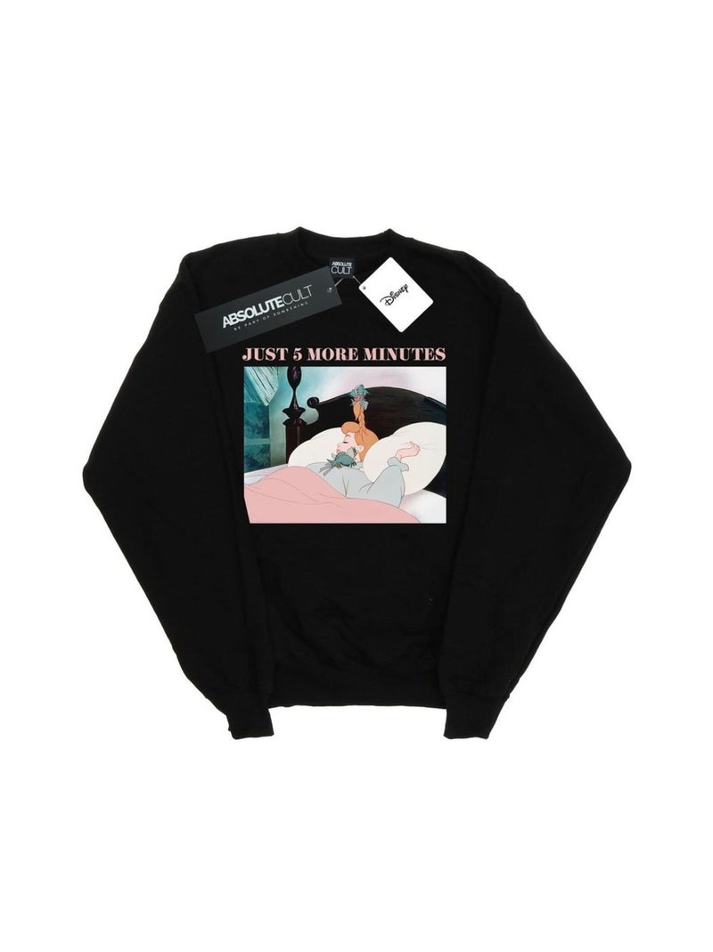 Disney - Sweat PRINCESS JUST FIVE MORE MINUTES Noir - Kiabi