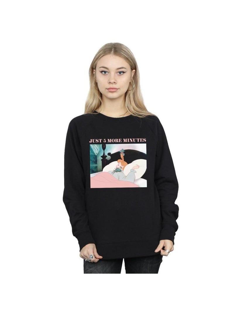 Disney - Sweat PRINCESS JUST FIVE MORE MINUTES Noir - Kiabi