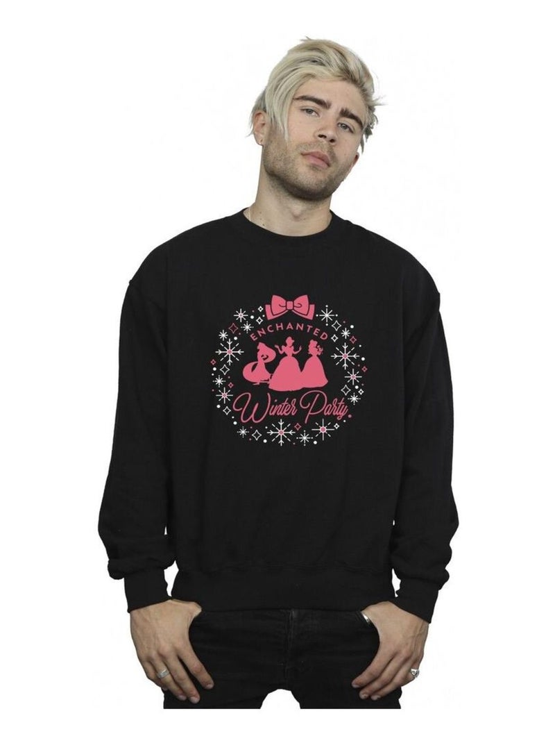 Disney - Sweat PRINCESS WINTER PARTY Noir - Kiabi