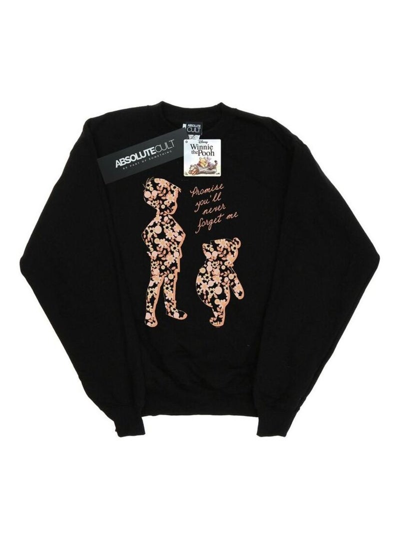 Disney - Sweat PROMISE YOU'LL NEVER FORGET Noir - Kiabi