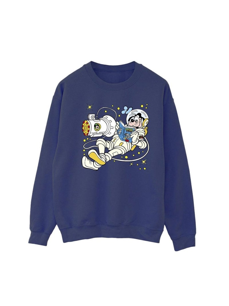 Disney - Sweat READING IN SPACE Bleu marine - Kiabi