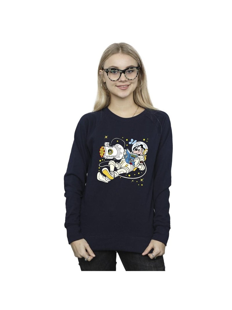 Disney - Sweat READING IN SPACE Bleu marine - Kiabi