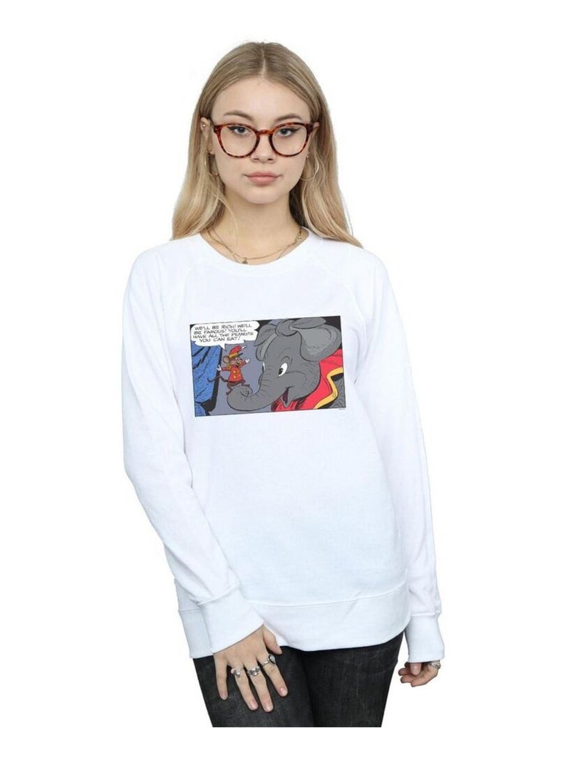 Disney - Sweat RICH AND FAMOUS Blanc - Kiabi