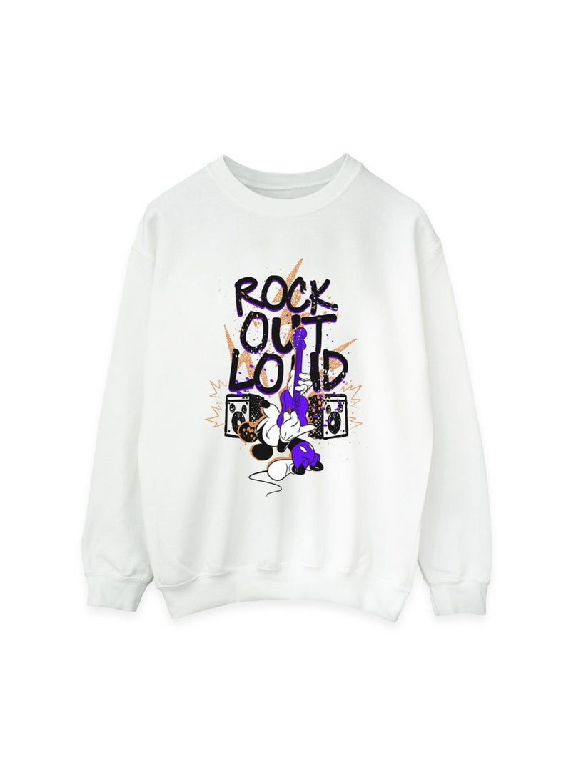 Disney - Sweat ROCK OUT LOUD Blanc - Kiabi