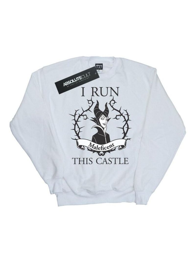 Disney - Sweat RUN THIS Blanc - Kiabi