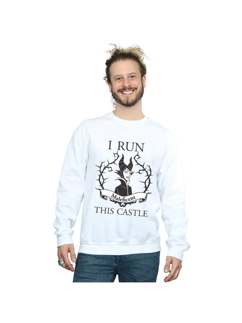Disney - Sweat RUN THIS Blanc - Kiabi