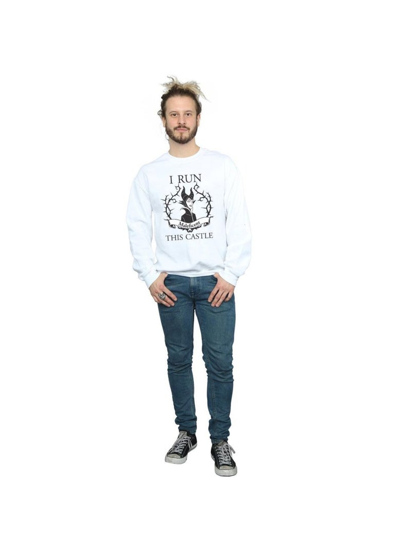 Disney - Sweat RUN THIS Blanc - Kiabi