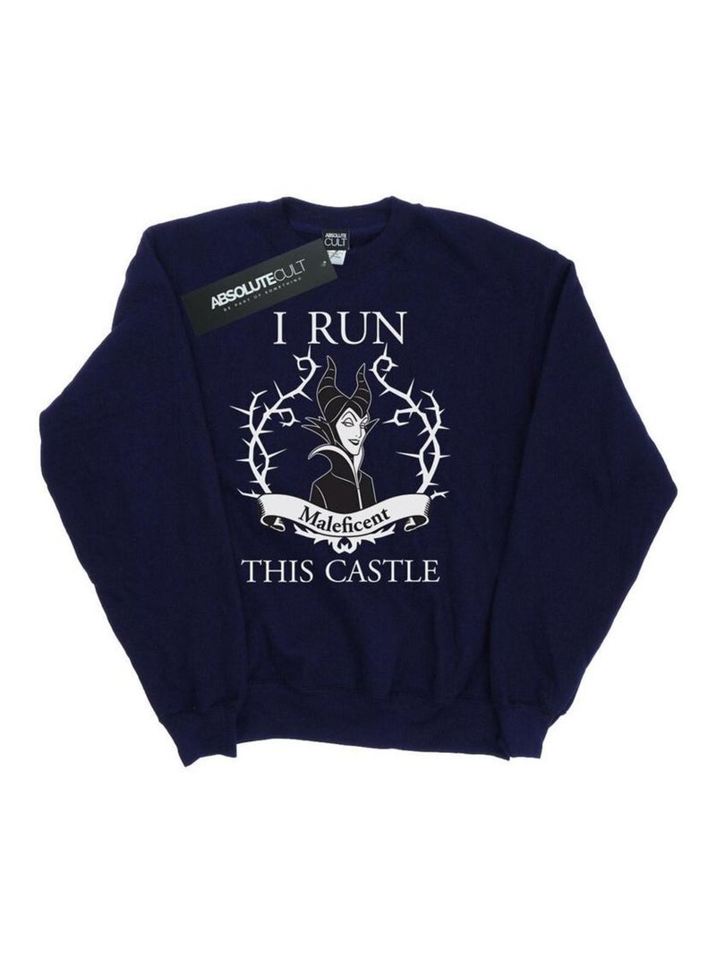 Disney - Sweat RUN THIS Bleu marine - Kiabi