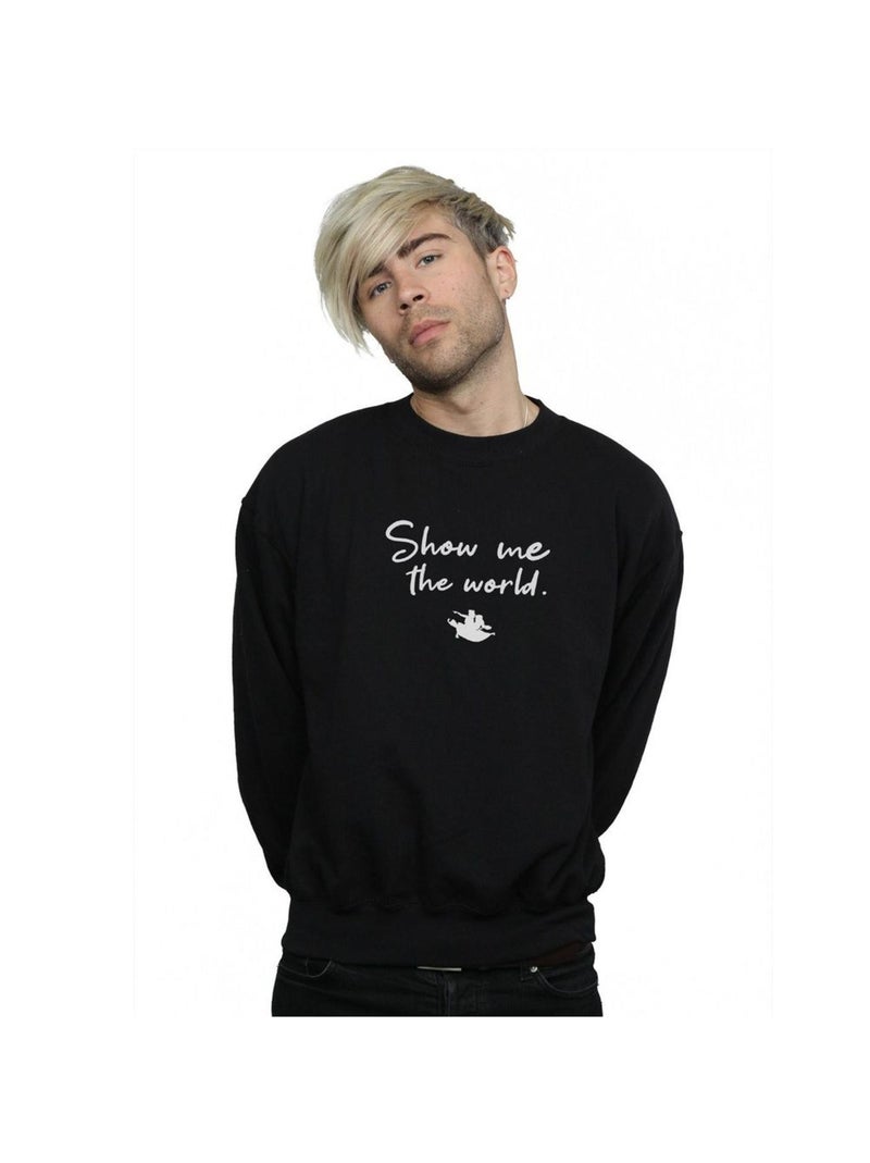 Disney - Sweat SHOW ME THE WORLD Noir - Kiabi