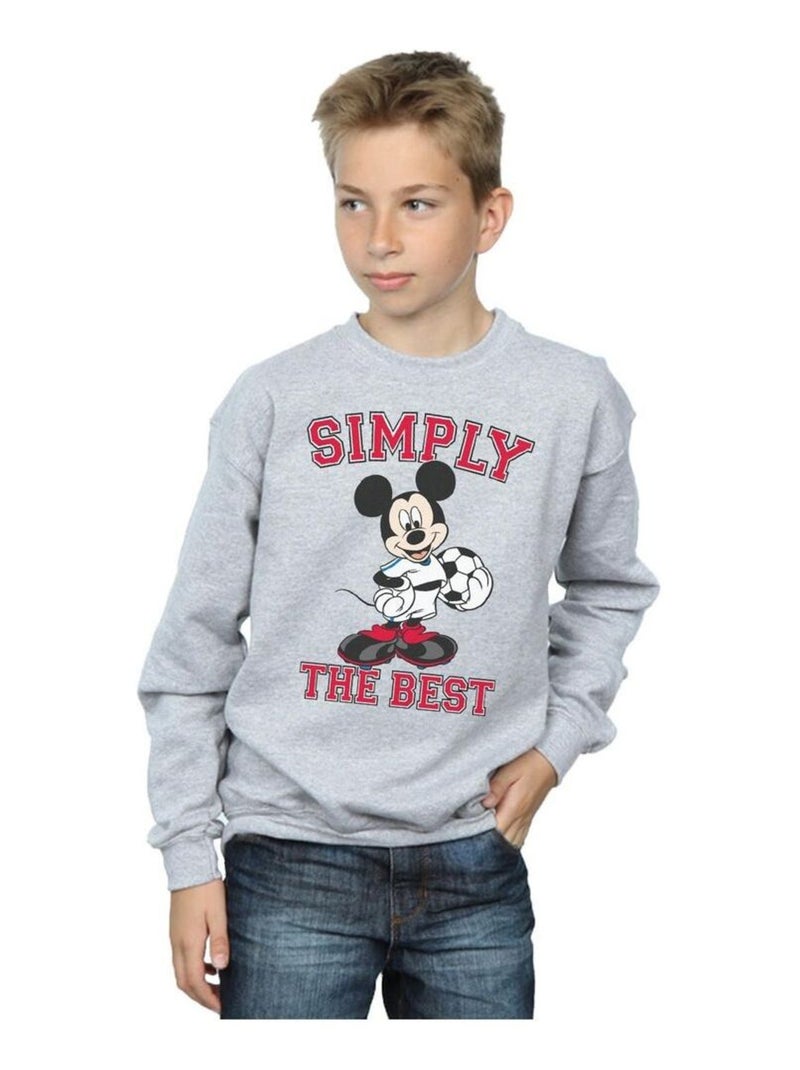 Disney - Sweat SIMPLY THE BEST Gris chiné - Kiabi