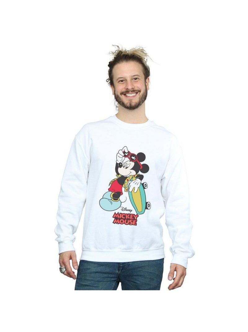Disney - Sweat SKATE DUDE Blanc - Kiabi