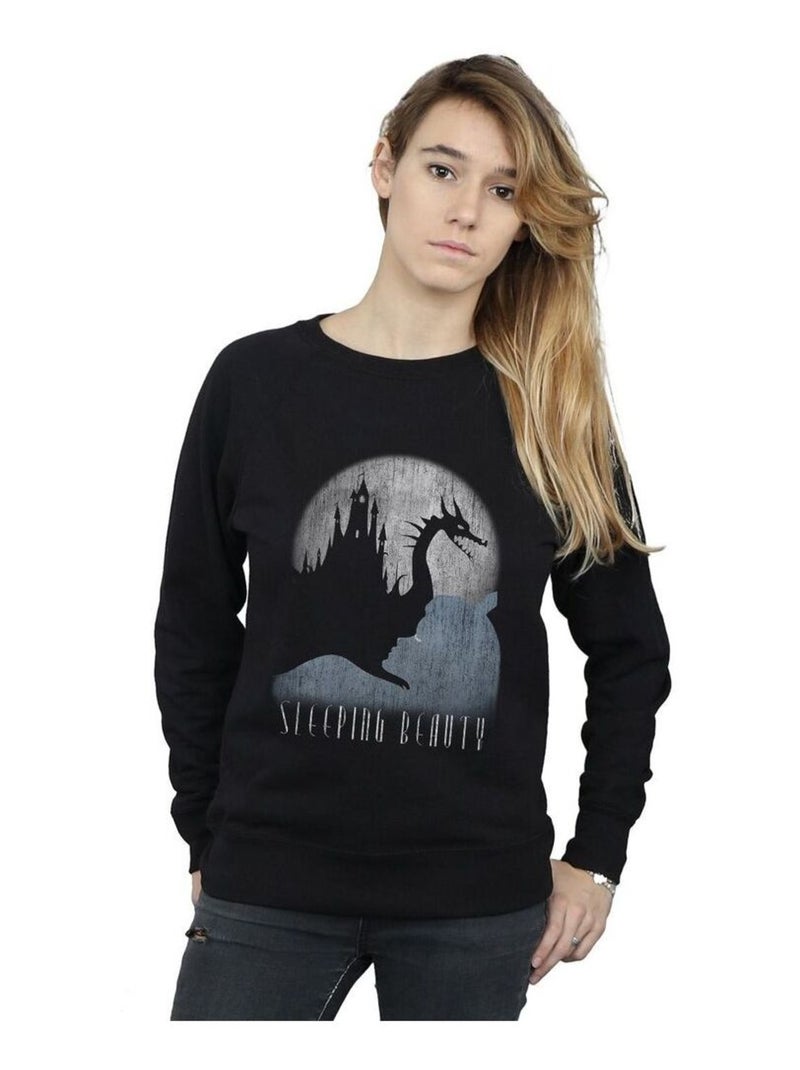 Disney - Sweat SLEEPING BEAUTY HIDDEN ILLUSION Noir - Kiabi