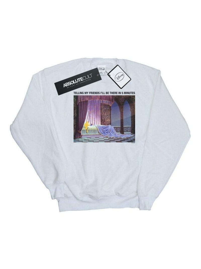 Disney - Sweat SLEEPING BEAUTY I'LL BE THERE IN Blanc - Kiabi