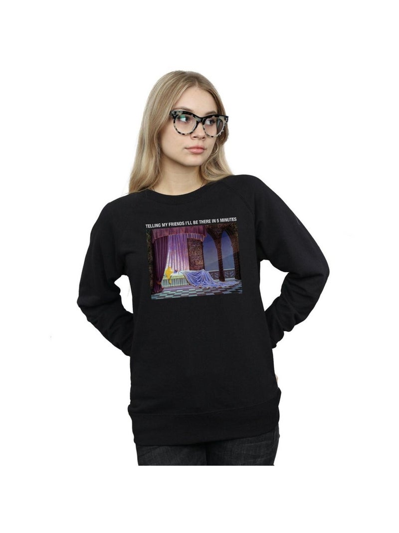 Disney - Sweat SLEEPING BEAUTY I'LL BE THERE IN Noir - Kiabi