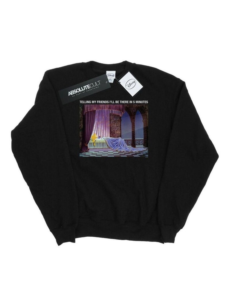 Disney - Sweat SLEEPING BEAUTY I'LL BE THERE IN Noir - Kiabi