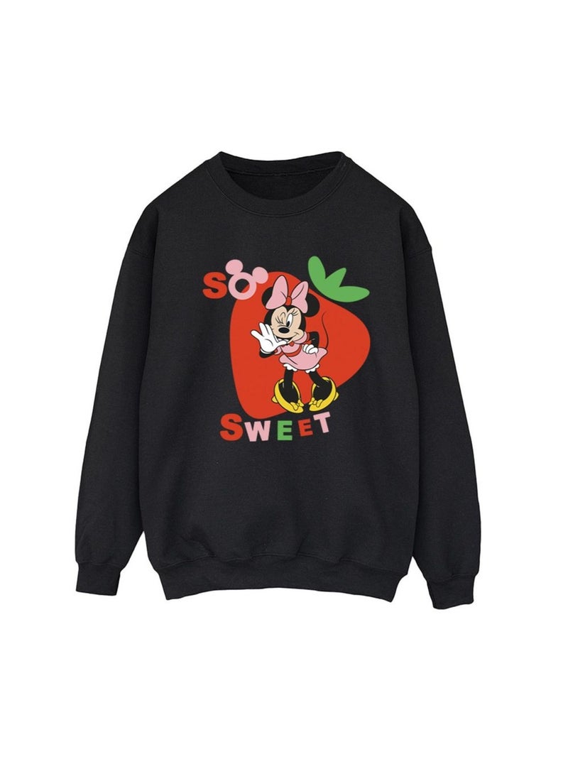 Disney - Sweat SO SWEET STRAWBERRY Noir - Kiabi