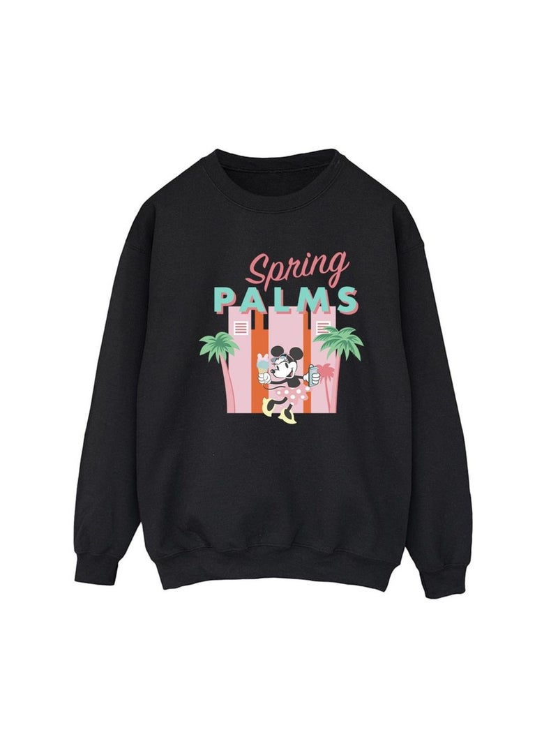 Disney - Sweat SPRING PALMS Noir - Kiabi