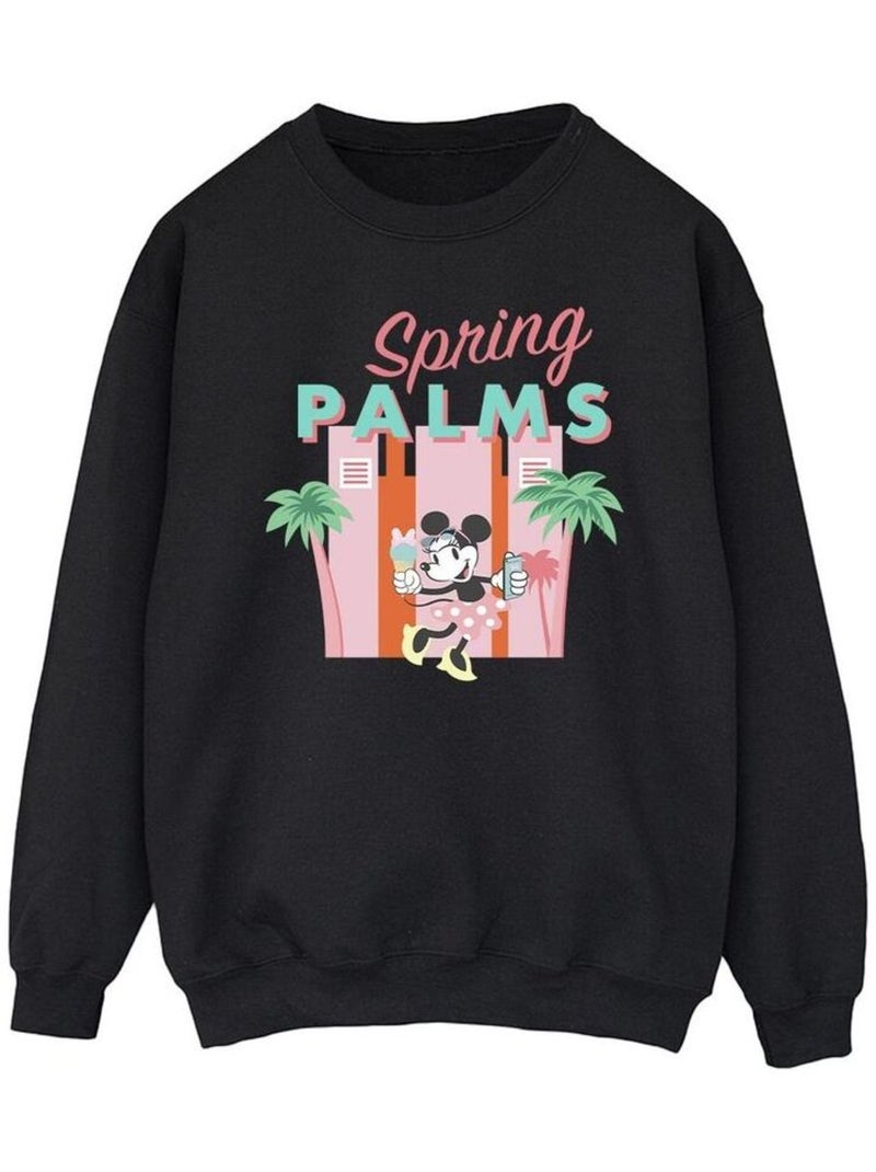 Disney - Sweat SPRING PALMS Noir - Kiabi