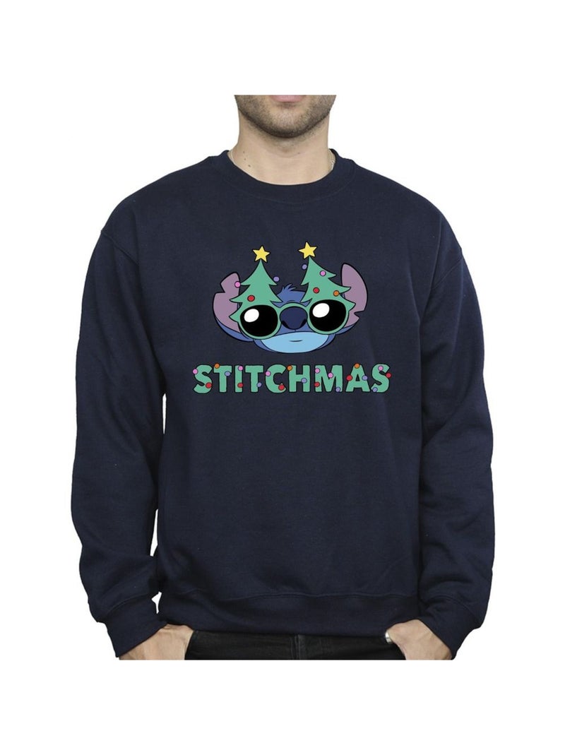 Disney - Sweat STITCHMAS Bleu marine - Kiabi