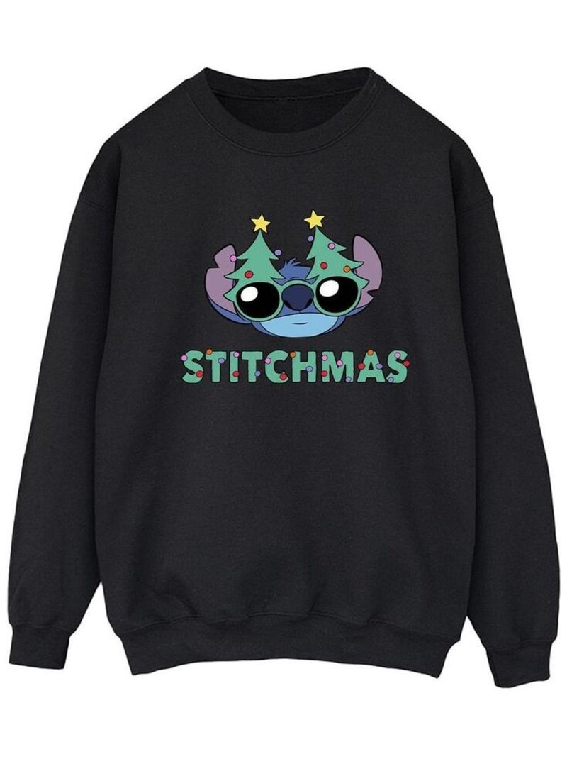 Disney - Sweat STITCHMAS Noir - Kiabi