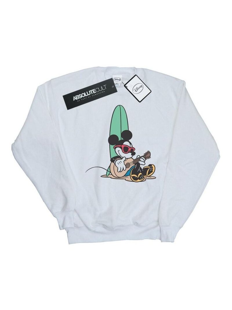Disney - Sweat SURF AND CHILL Blanc - Kiabi