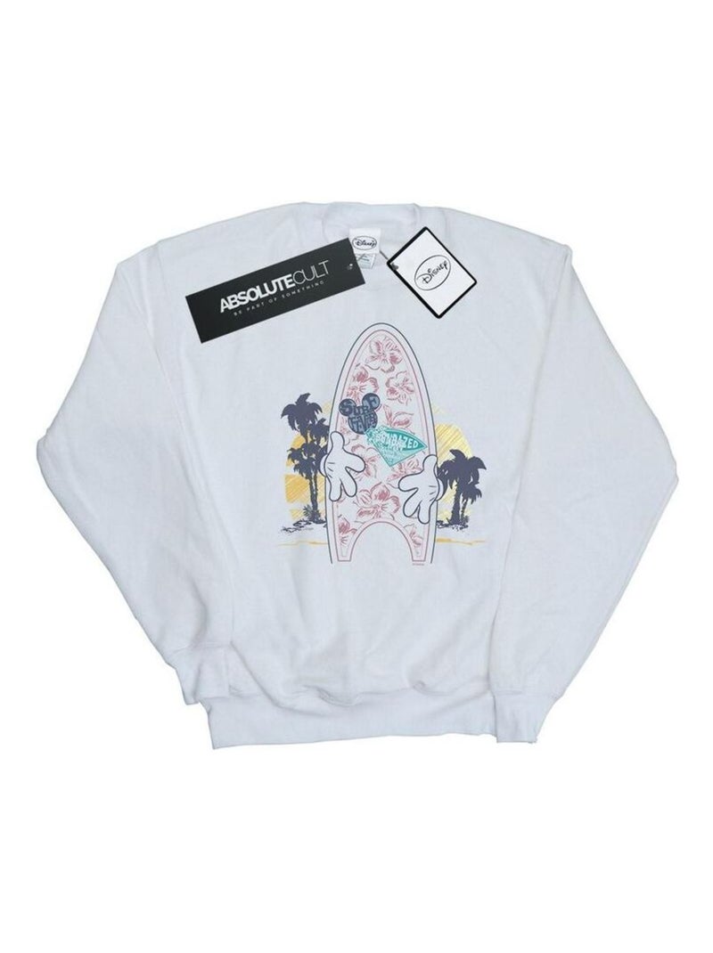 Disney - Sweat SURF FEVER Blanc - Kiabi