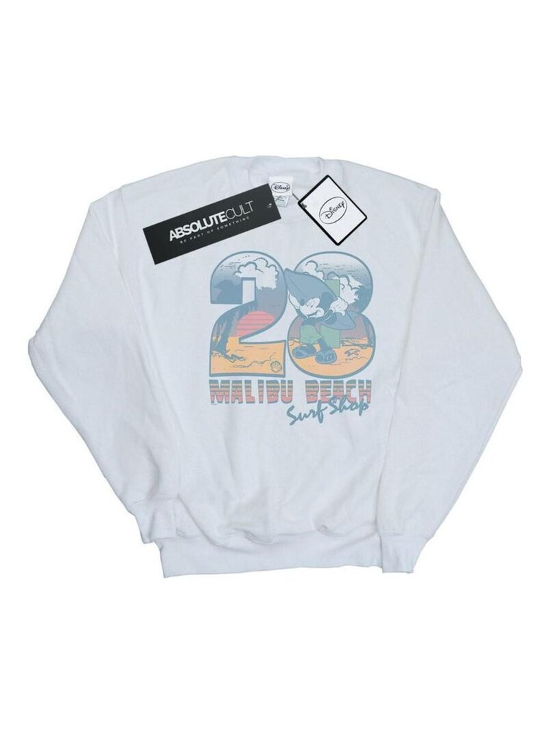 Disney - Sweat SURF SHOP Blanc - Kiabi