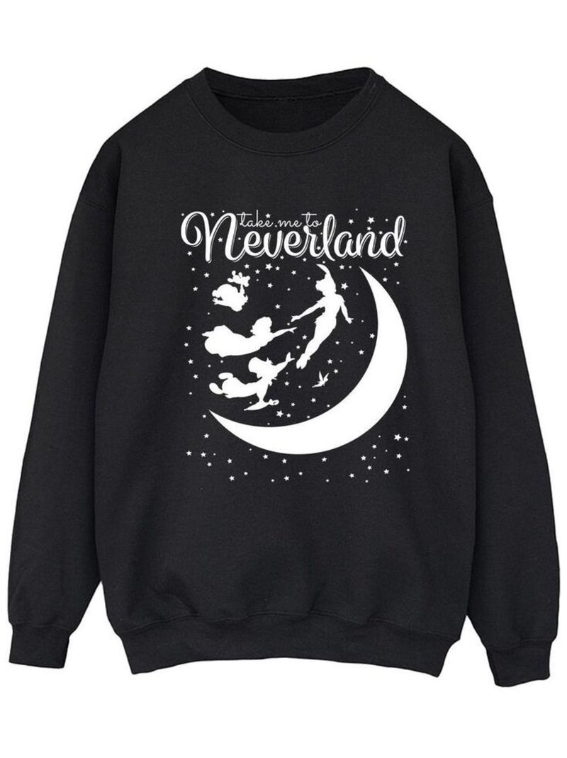 Disney - Sweat TAKE ME TO NEVERLAND Noir - Kiabi