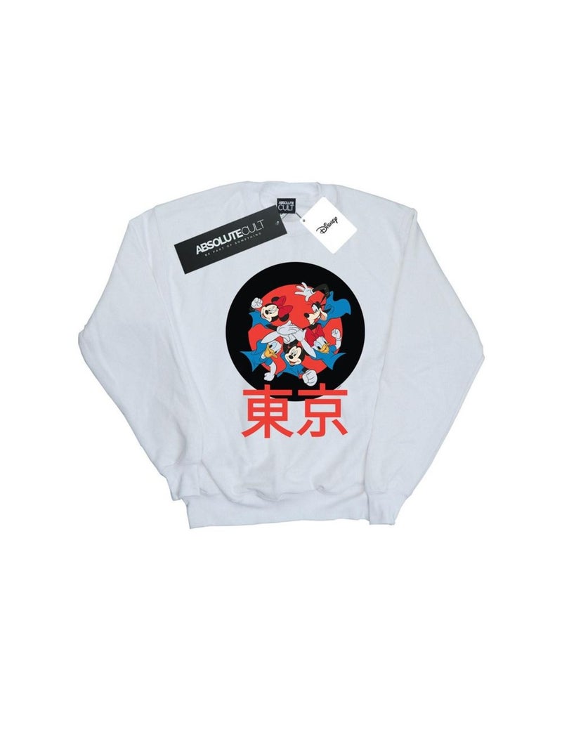Disney - Sweat TEAM HUDDLE Blanc - Kiabi
