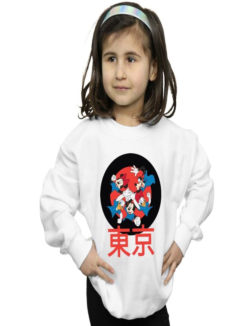 Disney - Sweat TEAM HUDDLE Blanc - Kiabi