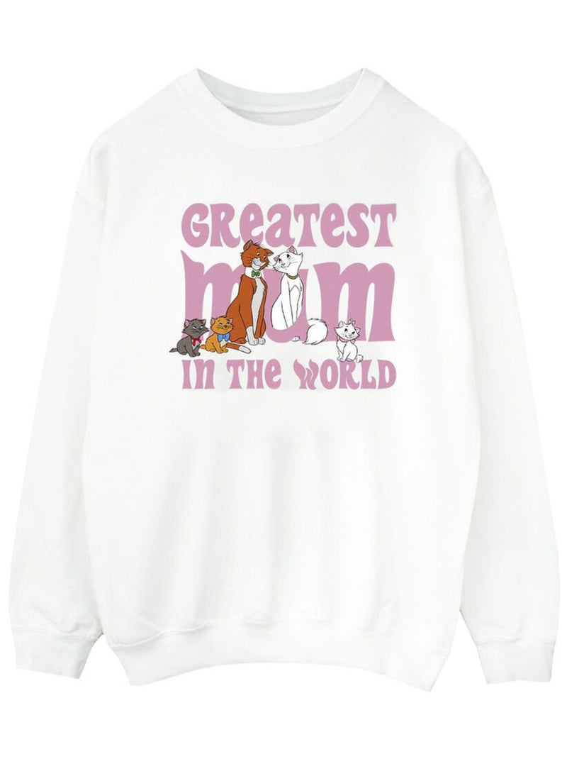 Disney - Sweat THE ARISTOCATS GREATEST MUM Blanc - Kiabi