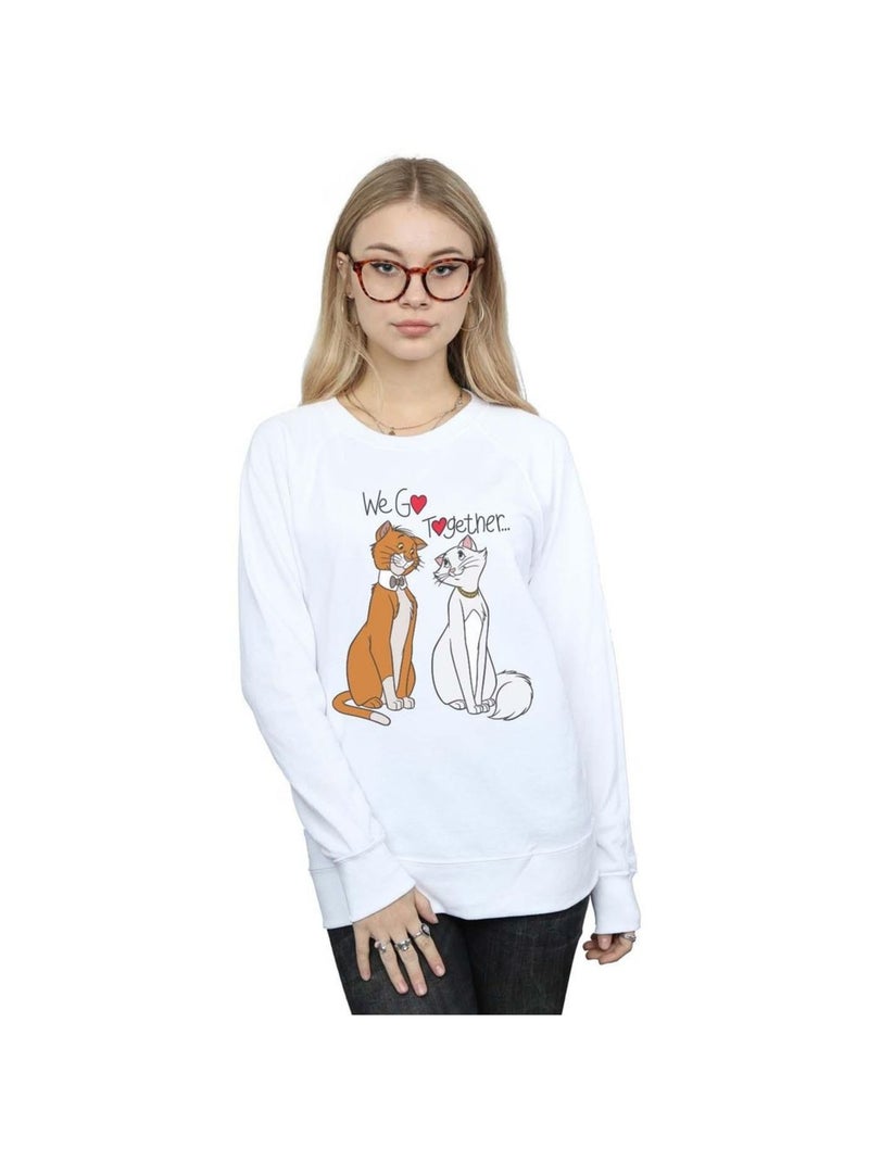 Disney - Sweat THE ARISTOCATS WE GO TOGETHER Blanc - Kiabi