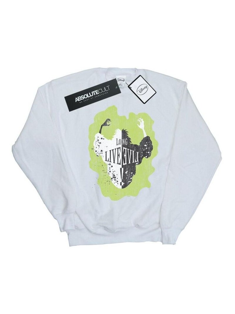 Disney - Sweat THE DESCENDANTS LONG LIVE Blanc - Kiabi