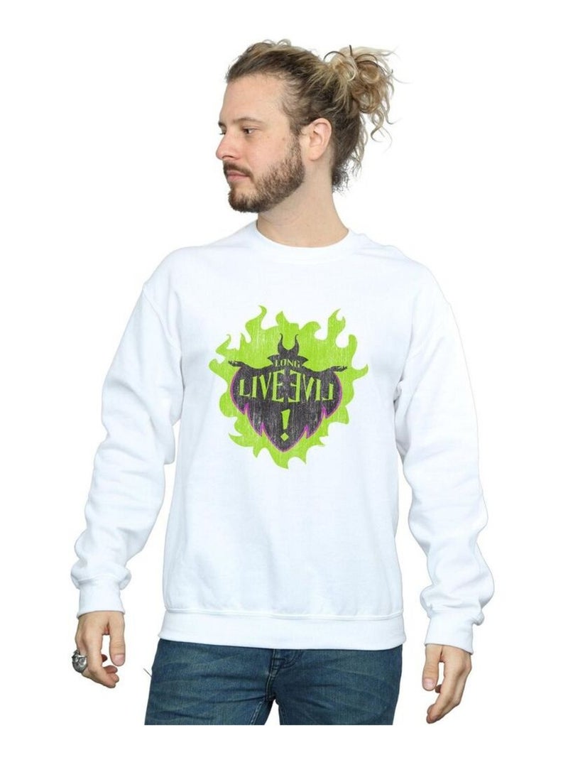 Disney - Sweat THE DESCENDANTS LONG LIVE Blanc - Kiabi