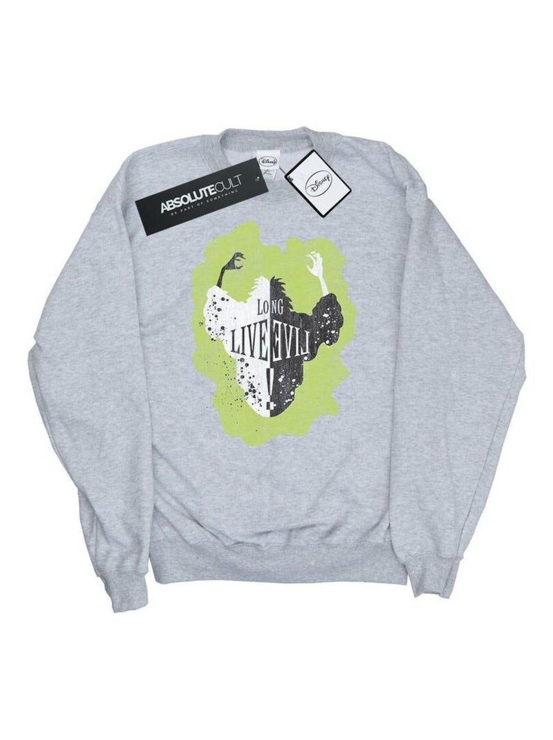 Disney - Sweat THE DESCENDANTS LONG LIVE Gris chiné - Kiabi