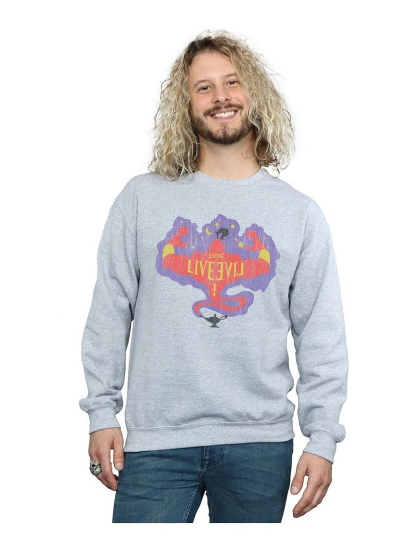 Disney - Sweat THE DESCENDANTS LONG LIVE Gris chiné - Kiabi