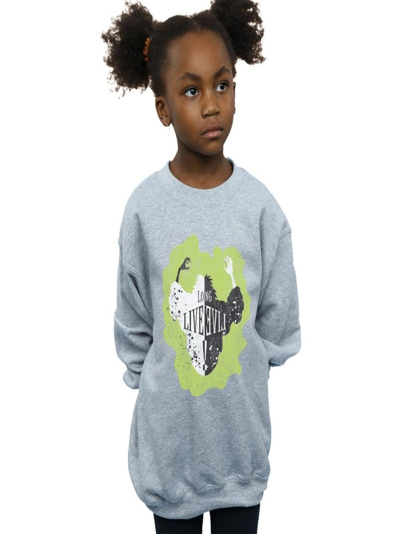 Disney - Sweat THE DESCENDANTS LONG LIVE Gris chiné - Kiabi