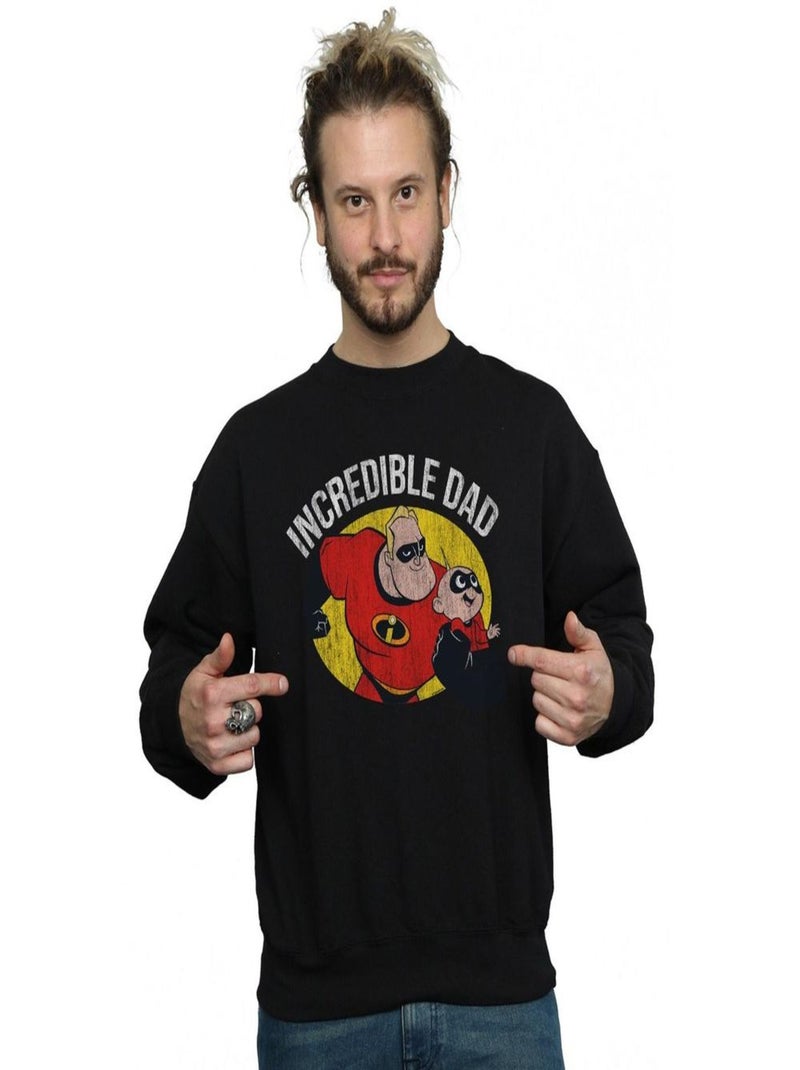 Disney - Sweat THE INCREDIBLES INCREDIBLE DAD Noir - Kiabi